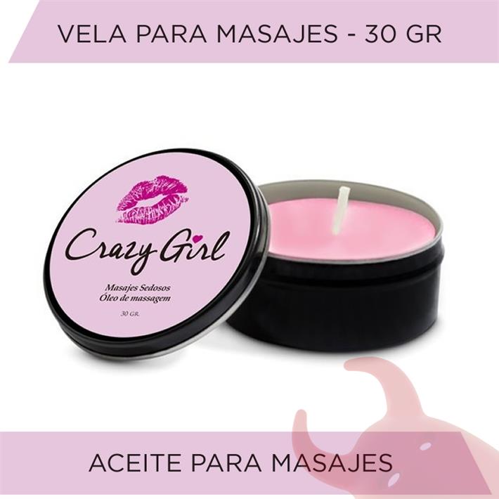  Vela para masajes crazy girl 30gr 